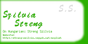 szilvia streng business card